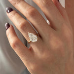 2 CT Round Halo & Pave Lab Grown Diamond Engagement Ring