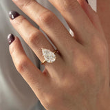 2 CT Round Halo & Pave Lab Grown Diamond Engagement Ring