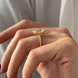 2 CT Round Halo & Pave Lab Grown Diamond Engagement Ring