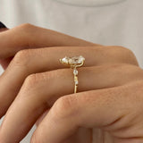2 CT Round Halo & Pave Lab Grown Diamond Engagement Ring