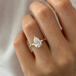 2 CT Round Halo & Pave Lab Grown Diamond Engagement Ring