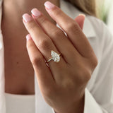 2 CT Round Halo & Pave Lab Grown Diamond Engagement Ring