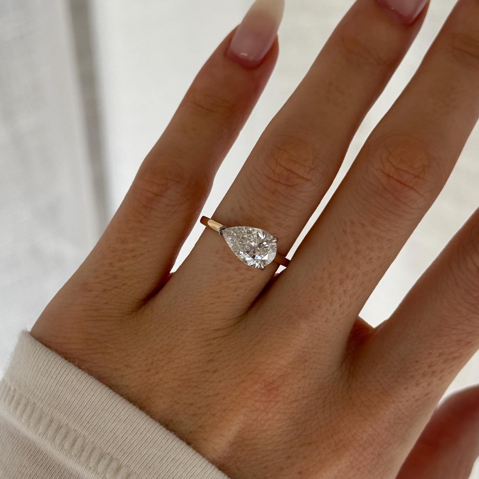 2 CT Round Halo & Pave Lab Grown Diamond Engagement Ring
