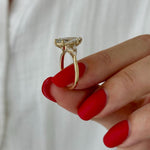 2 CT Round Halo & Pave Lab Grown Diamond Engagement Ring