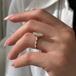 2 CT Round Halo & Pave Lab Grown Diamond Engagement Ring