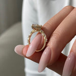 2 CT Round Halo & Pave Lab Grown Diamond Engagement Ring