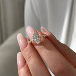 2 CT Round Halo & Pave Lab Grown Diamond Engagement Ring