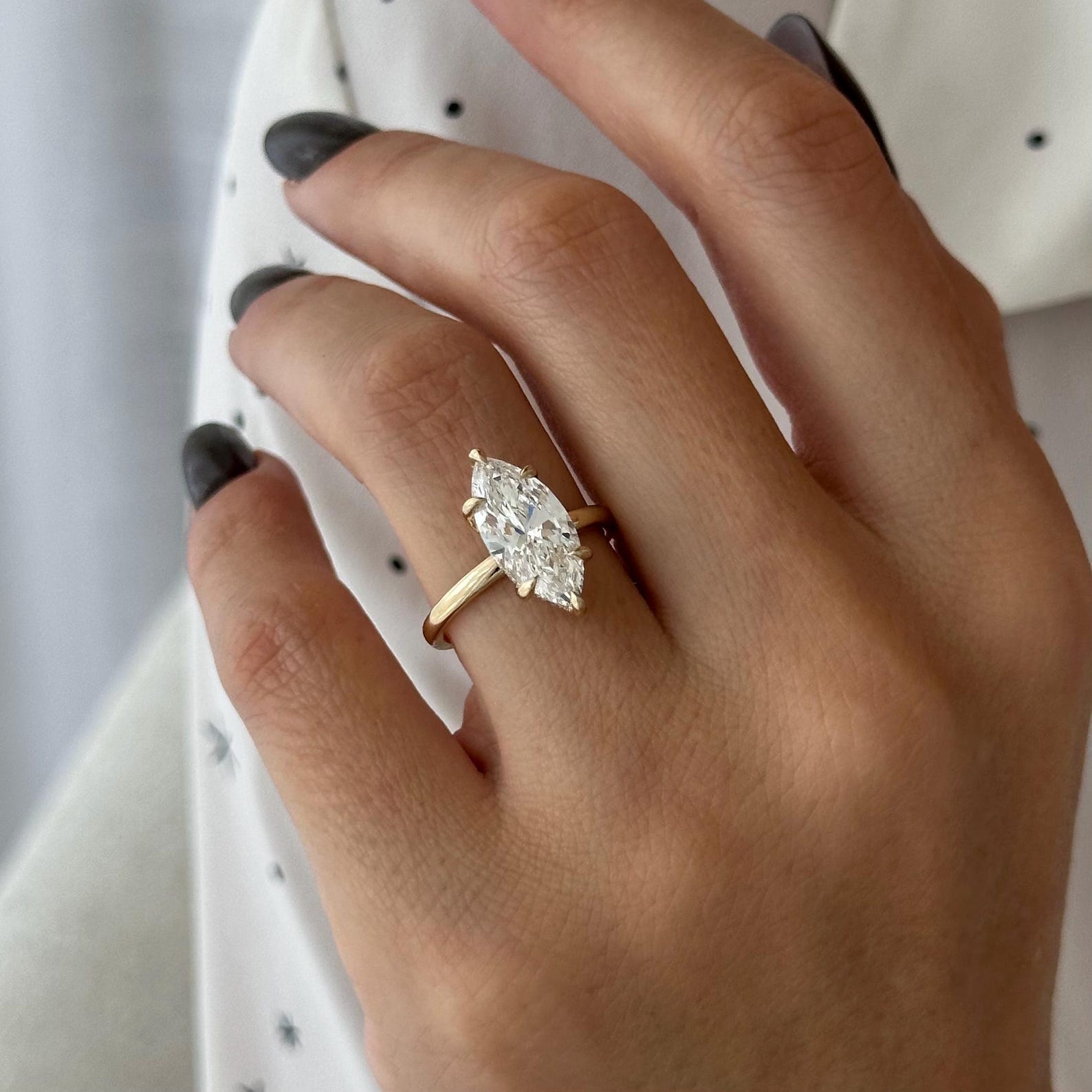 2 CT Round Halo & Pave Lab Grown Diamond Engagement Ring