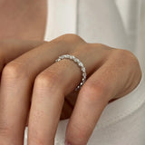 0.3 TCW Round Half Eternity Lab Grown Diamond Wedding Band