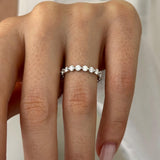 0.3 TCW Round Half Eternity Lab Grown Diamond Wedding Band