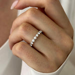 0.3 TCW Round Half Eternity Lab Grown Diamond Wedding Band