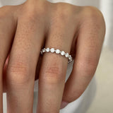 0.3 TCW Round Half Eternity Lab Grown Diamond Wedding Band