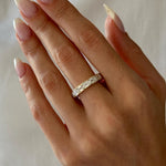 0.3 TCW Round Half Eternity Lab Grown Diamond Wedding Band