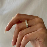 0.3 TCW Round Half Eternity Lab Grown Diamond Wedding Band
