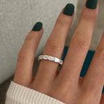 0.3 TCW Round Half Eternity Lab Grown Diamond Wedding Band