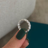 0.3 TCW Round Half Eternity Lab Grown Diamond Wedding Band