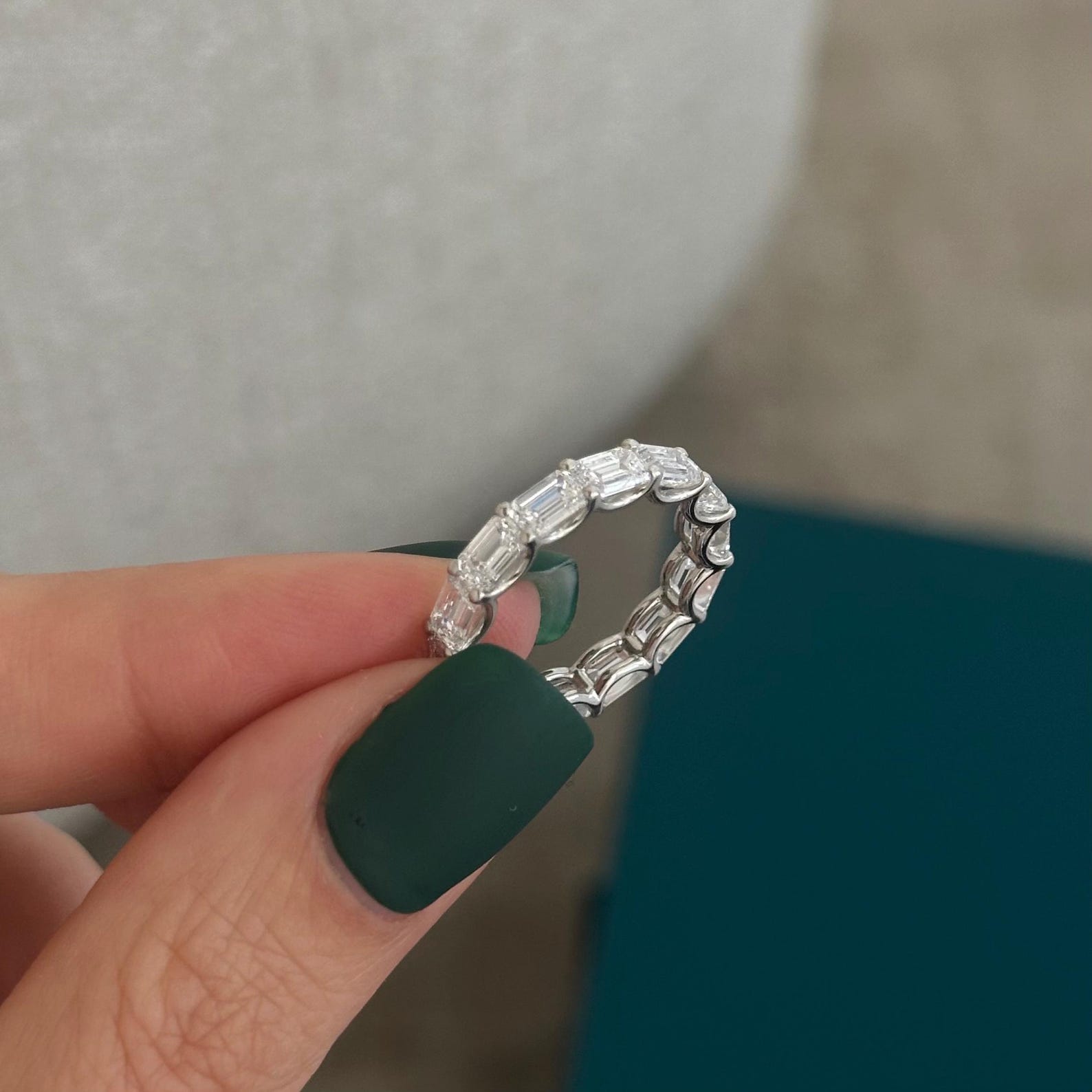 0.3 TCW Round Half Eternity Lab Grown Diamond Wedding Band