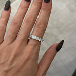 0.3 TCW Round Half Eternity Lab Grown Diamond Wedding Band