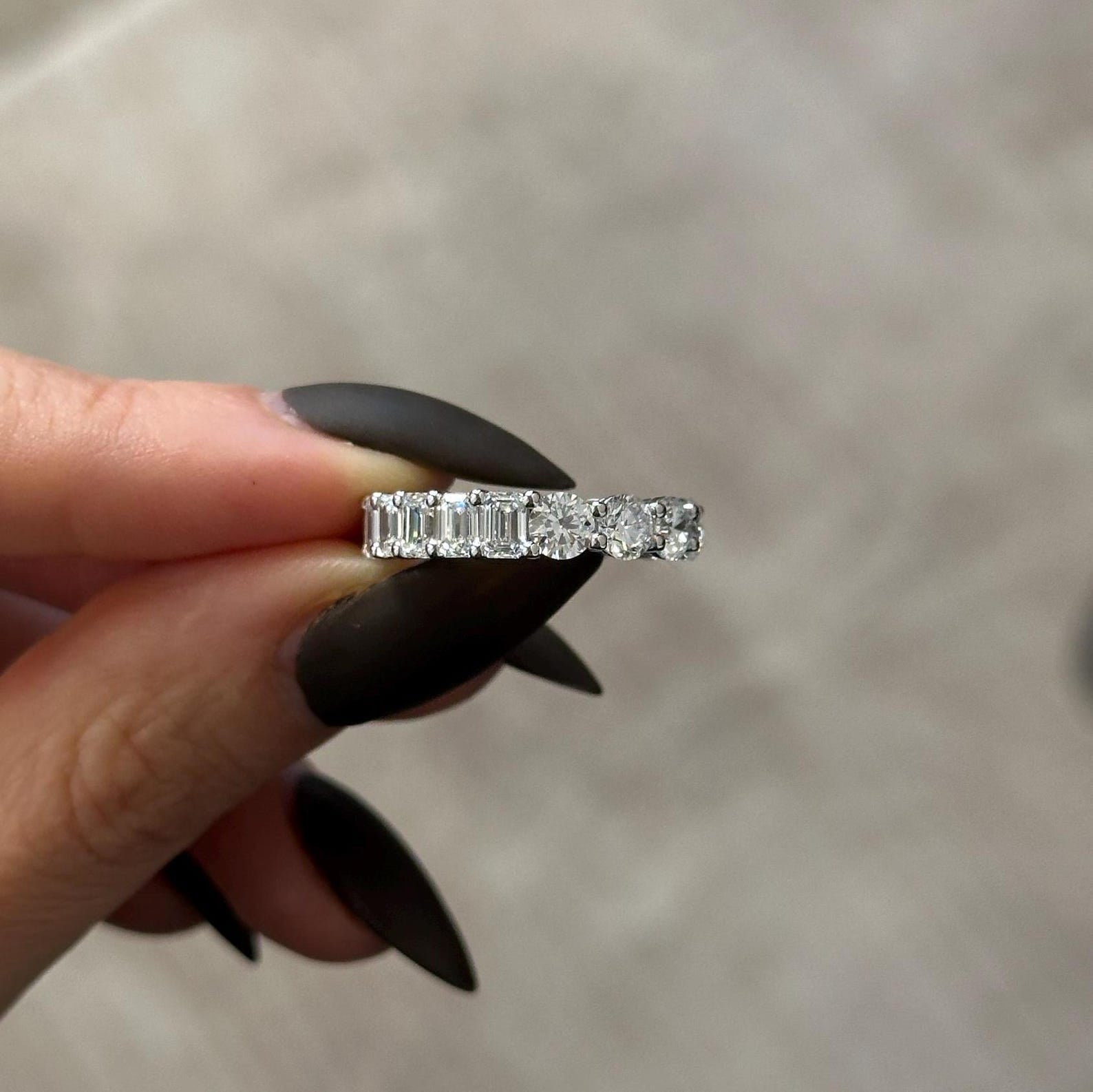 0.3 TCW Round Half Eternity Lab Grown Diamond Wedding Band