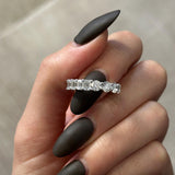 0.3 TCW Round Half Eternity Lab Grown Diamond Wedding Band