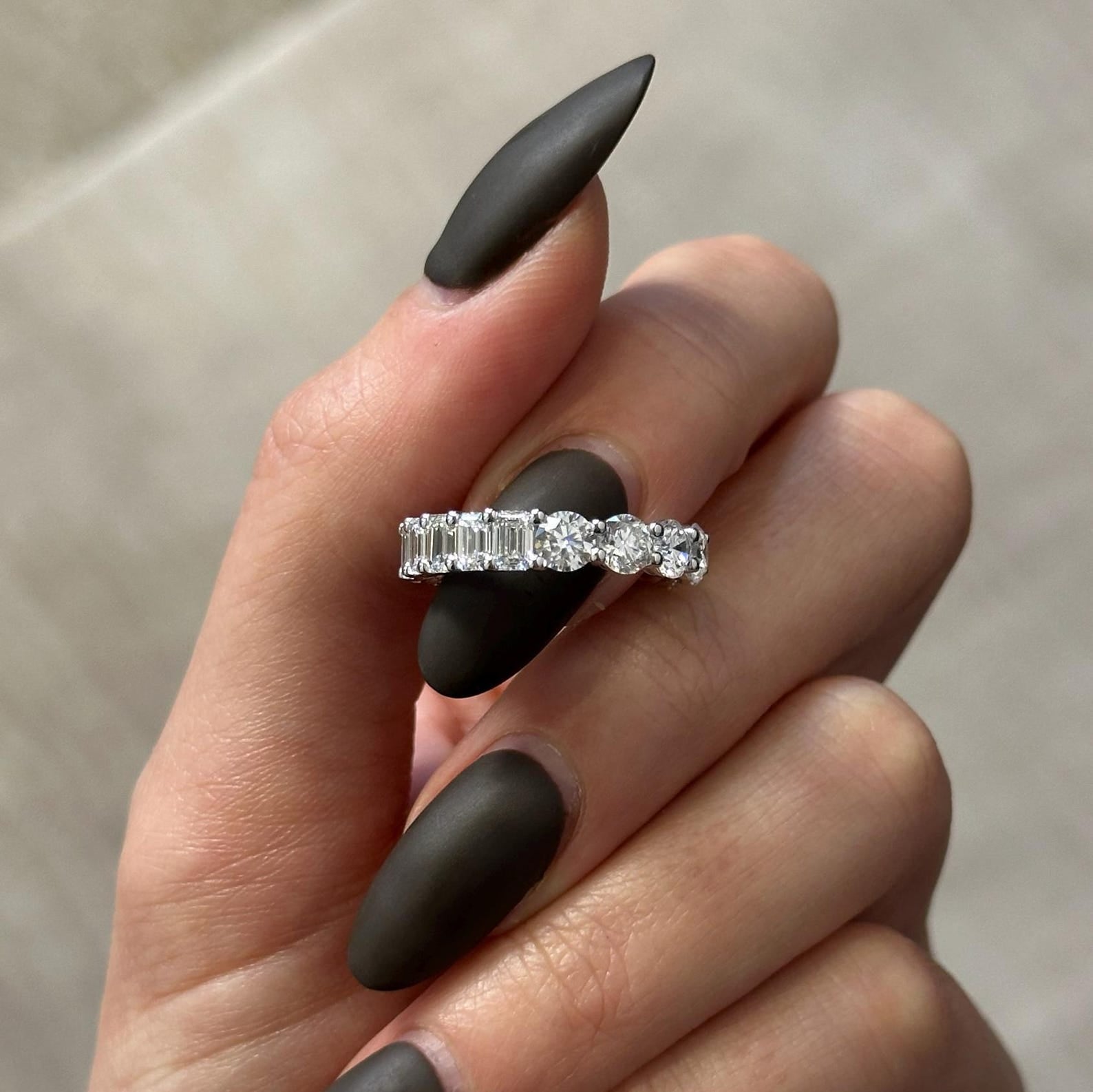 0.3 TCW Round Half Eternity Lab Grown Diamond Wedding Band