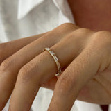 0.3 TCW Round Half Eternity Lab Grown Diamond Wedding Band