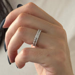 0.3 TCW Round Half Eternity Lab Grown Diamond Wedding Band