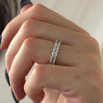 0.3 TCW Round Half Eternity Lab Grown Diamond Wedding Band