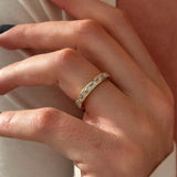 0.3 TCW Round Half Eternity Lab Grown Diamond Wedding Band