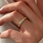 0.3 TCW Round Half Eternity Lab Grown Diamond Wedding Band