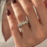 0.3 TCW Round Half Eternity Lab Grown Diamond Wedding Band