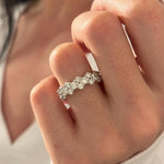 0.3 TCW Round Half Eternity Lab Grown Diamond Wedding Band