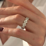 0.3 TCW Round Half Eternity Lab Grown Diamond Wedding Band
