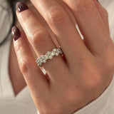 0.3 TCW Round Half Eternity Lab Grown Diamond Wedding Band