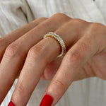 0.3 TCW Round Half Eternity Lab Grown Diamond Wedding Band