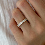 0.3 TCW Round Half Eternity Lab Grown Diamond Wedding Band