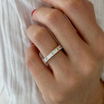 0.3 TCW Round Half Eternity Lab Grown Diamond Wedding Band