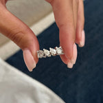 0.3 TCW Round Half Eternity Lab Grown Diamond Wedding Band