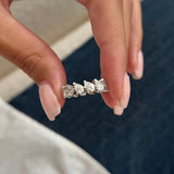 0.3 TCW Round Half Eternity Lab Grown Diamond Wedding Band