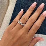 0.3 TCW Round Half Eternity Lab Grown Diamond Wedding Band