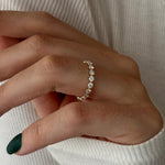 0.3 TCW Round Half Eternity Lab Grown Diamond Wedding Band
