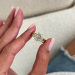 1.0 CT Pear Bezel Solitaire Lab Grown Diamond Bridal Set
