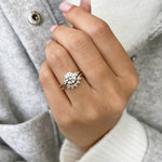 1.0 CT Pear Bezel Solitaire Lab Grown Diamond Bridal Set