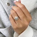 1.0 CT Pear Bezel Solitaire Lab Grown Diamond Bridal Set
