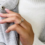 1.0 CT Pear Bezel Solitaire Lab Grown Diamond Bridal Set