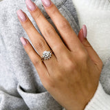 1.0 CT Pear Bezel Solitaire Lab Grown Diamond Bridal Set