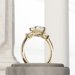 1.0 CT Pear Bezel Solitaire Lab Grown Diamond Bridal Set