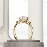1.0 CT Pear Bezel Solitaire Lab Grown Diamond Bridal Set