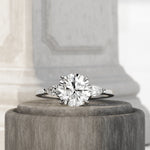 1.0 CT Pear Bezel Solitaire Lab Grown Diamond Bridal Set