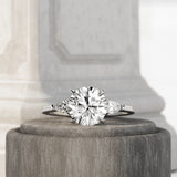 1.0 CT Pear Bezel Solitaire Lab Grown Diamond Bridal Set